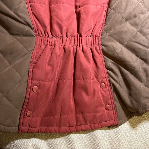 Outback Trading Co Western / Ranch Coat  Womens Small Red/ Brown Zip Up Snap - Picture 2 of 14